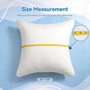 Shredded Memory Foam Throw Pillow Inserts (Pack of 2)