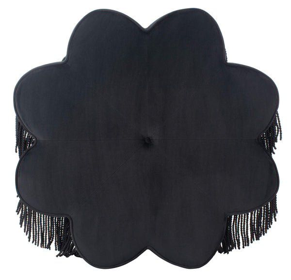Flower Shape Velvet Ottoman