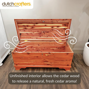 Cedar Hope Chest with Blanket Storage