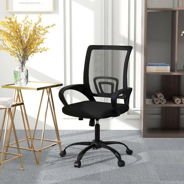 Mesh Office Chair Set, Ergonomic, Height Adjustable, 360° Swivel
