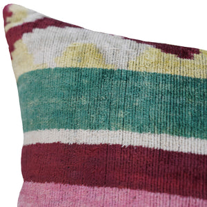 Velvet Throw Pillow with Down Feather Insert