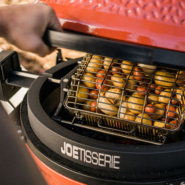Rotisserie Basket Accessory Kit for Ceramic Grill and Smoker
