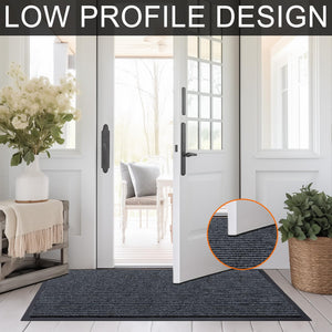 Indoor Outdoor Heavy Duty Door Mat with Non-Slip Rubber Backing