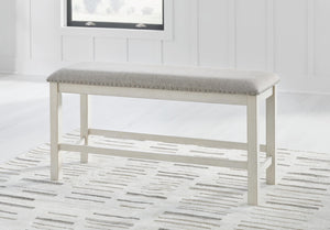 Counter Height Dining Bench with Cushioned Seat