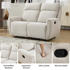 Manual Loveseat Recliner Sofa