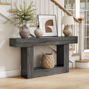 63-Inch 2-Tier Console Table | Farmhouse Sofa & Entryway Table