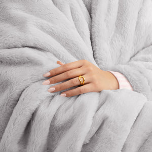 Faux Fur Throw Blanket 50x70 – Plush Cozy Hypoallergenic Throw