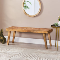 Mango Wood Rectangular Dining Bench