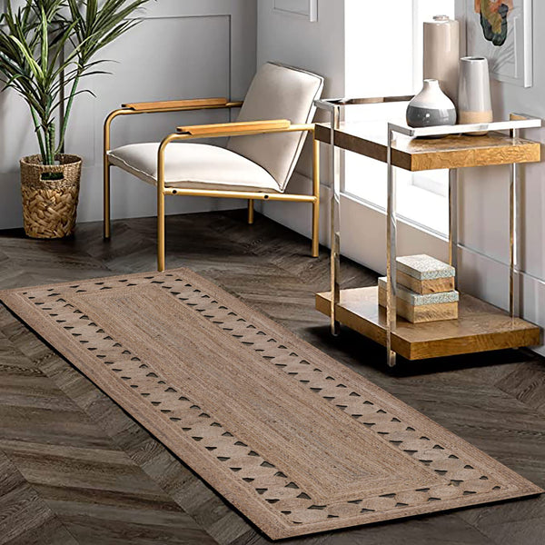 Handmade Braided Jute Runner Rug – 2'6" x 24'