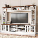 4-Piece Wall Unit Entertainment Center with Bookshelf