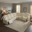 Power Reclining Sectional Sofa with LED Lights