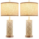 Farmhouse Touch Table Lamp with Nightlight, USB Ports & AC Outlet