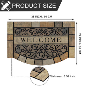 Rubber Outdoor Doormat with Non-Slip Backing