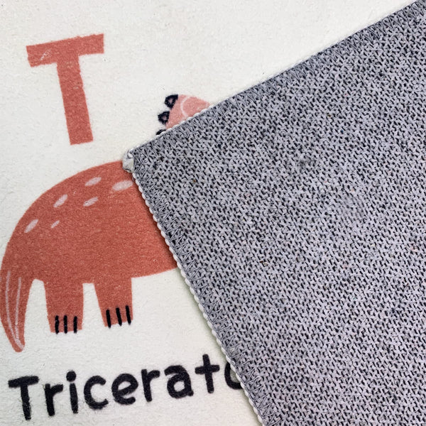 Dinosaur Alphabet Kids Area Rug