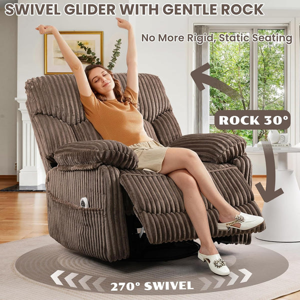 Power Recliner Chair with Massage & Heat