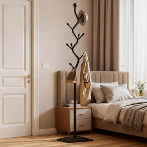 Metal Coat Rack with 8 Hooks