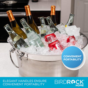 Double Wall Round Beverage Tub – Stainless Steel