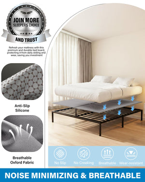 Foldable Bunkie Board — Non-Slip, Noise-Minimizing Mattress Support