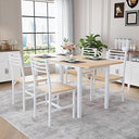Extendable Dining Table Set with 4 Chairs for 4–6 People