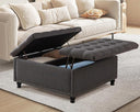 Large Square Storage Ottoman with Lift Top