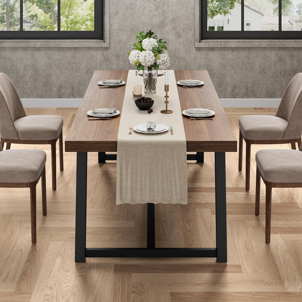 Industrial Dining Table 70.8" – Seats 6-8