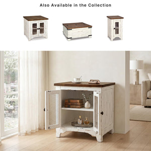 Wystfield Farmhouse End Table with Storage