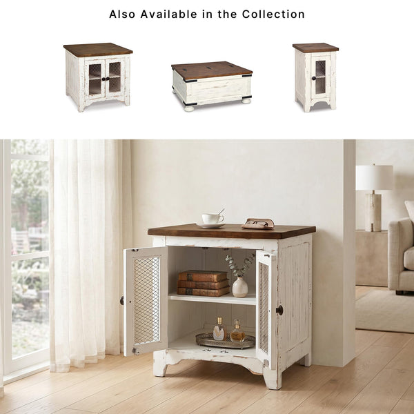 Wystfield Farmhouse End Table with Storage