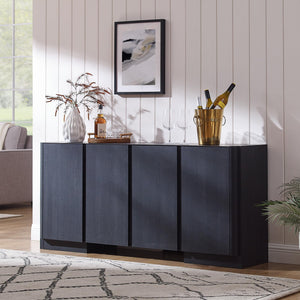 66-Inch Sideboard Buffet Cabinet with Adjustable Shelves