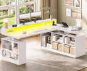L-Shaped Electric Standing Desk 63"