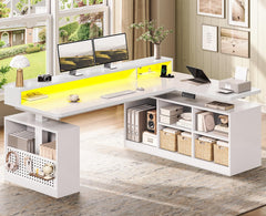 L-Shaped Electric Standing Desk 63 Inch
