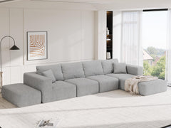 Modular Sectional Sofa, 6-Seater L-Shaped Cloud Couch with Memory Foam