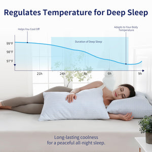 Cooling Pillow Queen Size Set of 2 – Shredded Memory Foam