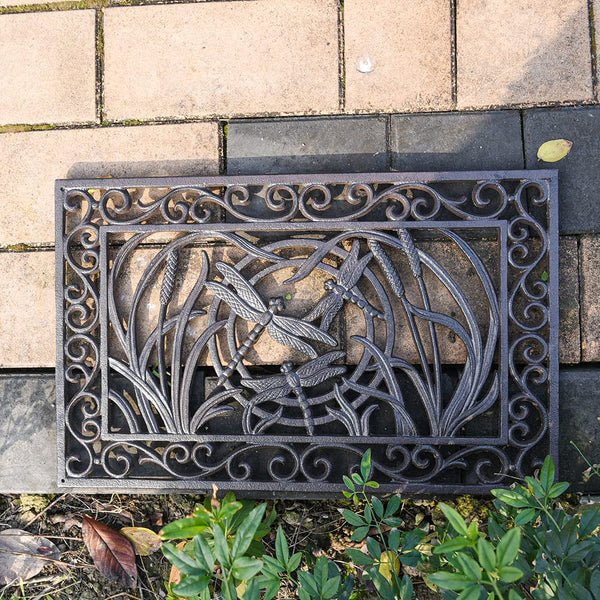 Cast Iron Decorative Doormat – Heavy Duty Outdoor Entrance Mat