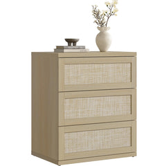 Rattan Dresser with Drawers – Modular Chest of Drawers for Bedroom
