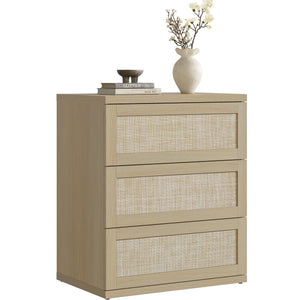 Rattan Dresser with Drawers – Modular Chest of Drawers for Bedroom