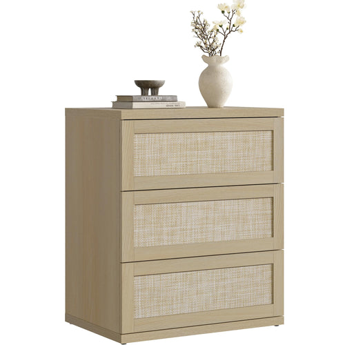 Rattan Dresser with Drawers – Modular Chest of Drawers for Bedroom