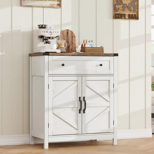 Farmhouse Buffet Sideboard Cabinet with Drawer