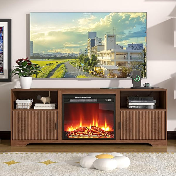 Fluted TV Stand for TVs up to 80"