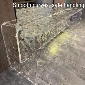 Clear Acrylic Bench – 2-Person Seat, 700 lbs Capacity