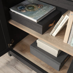 5-Shelf Library Bookcase with Doors