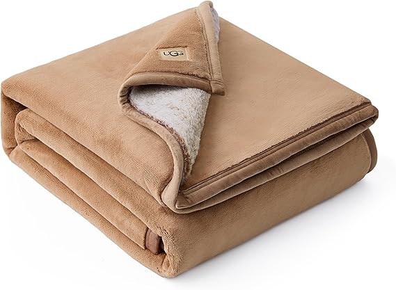 Tipped Faux Fur Throw Blanket 50" x 70" – Plush Coco Backing, Contemporary Style