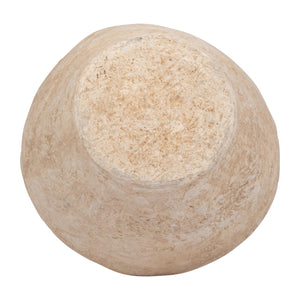Paper Mache Amphora Vase with Handles – 14 Inch, White