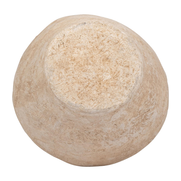 Paper Mache Amphora Vase with Handles – 14 Inch, White