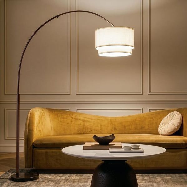Arc Floor Lamp with Marble Base