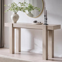 63-Inch Wooden Console Table with 2 Drawers