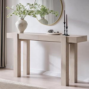 63-Inch Farmhouse Console Table with 2 Drawers