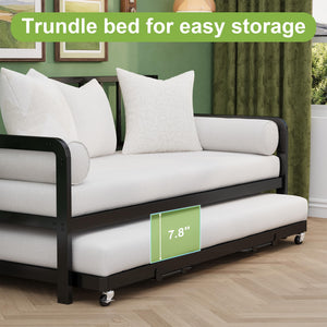 Twin Metal Daybed with Pop-Up Trundle