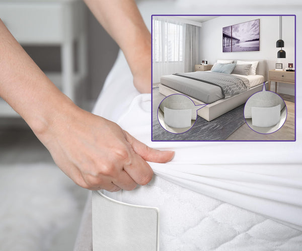 360° Bed Sheet Holder – Non-Slip Sheet Tightener & Corner Gripper