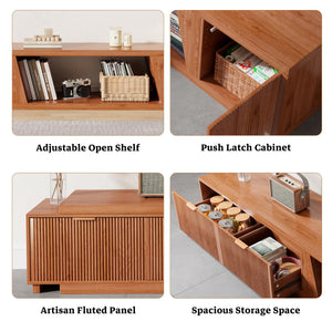 Extendable TV Stand with Storage Cabinet