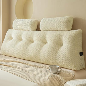 Wedge Backrest Pillow with Neck Roll Pillows – King, Full & Twin
